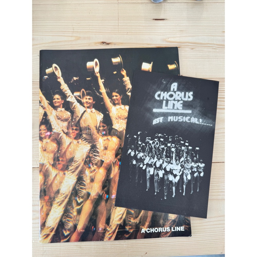 Vintage A Chorus Line Broadway Program and National Company Playbill Set 1982